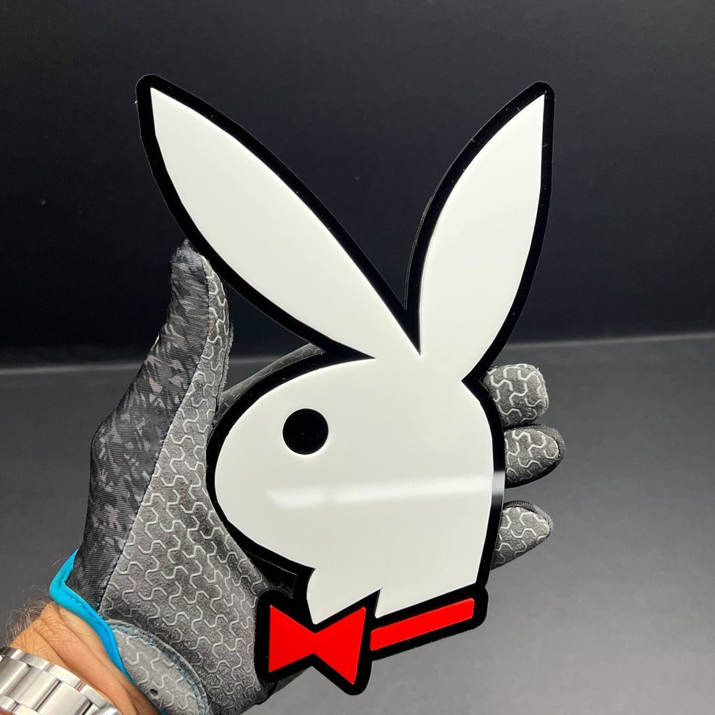 PLAYBOY 3D Acrylic Emblem – Custom Badge for Cars, SUVs & Trucks (1PC)