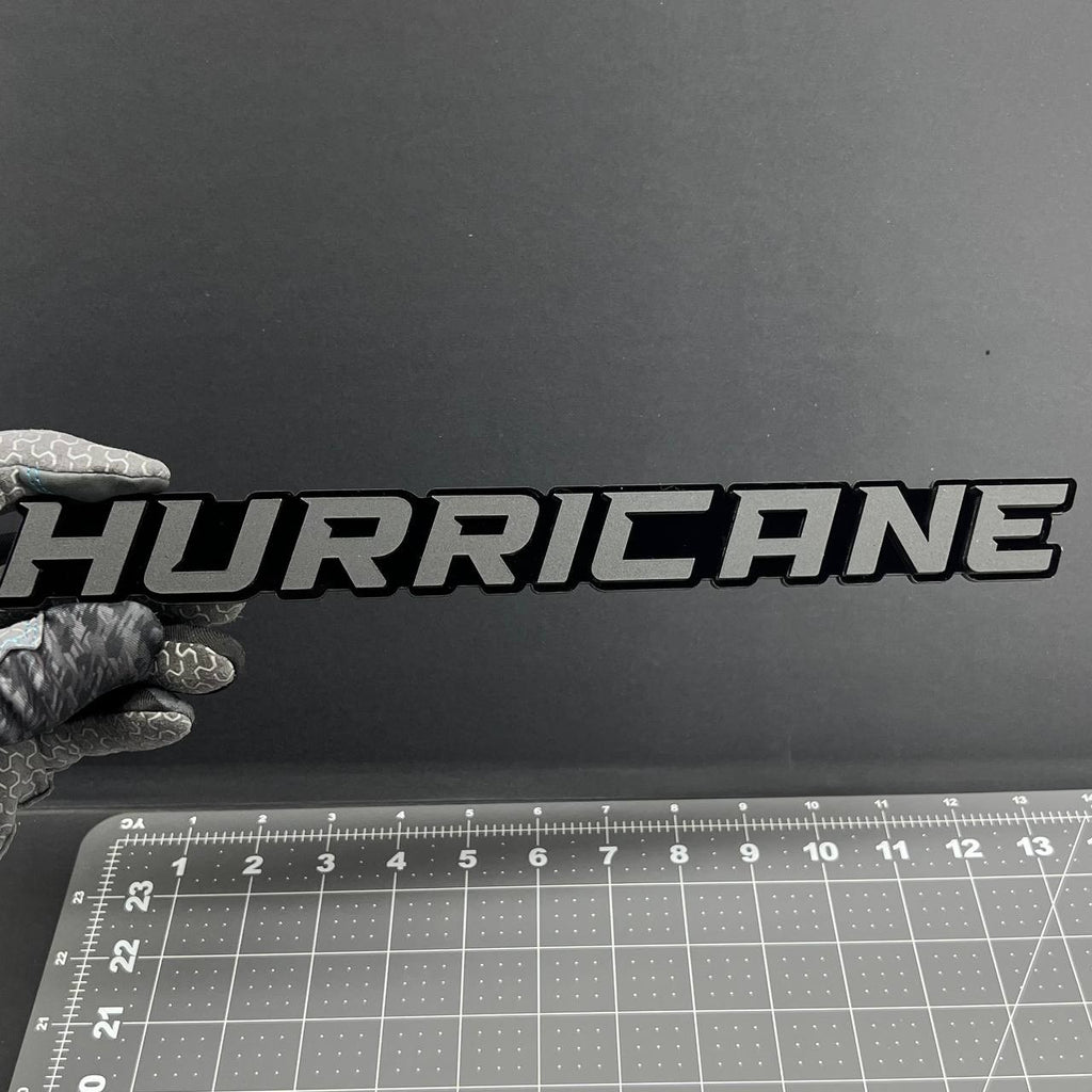 1PC HURRICANE 3D Multicolor Acrylic Emblem Badge for Car SUV or Truck