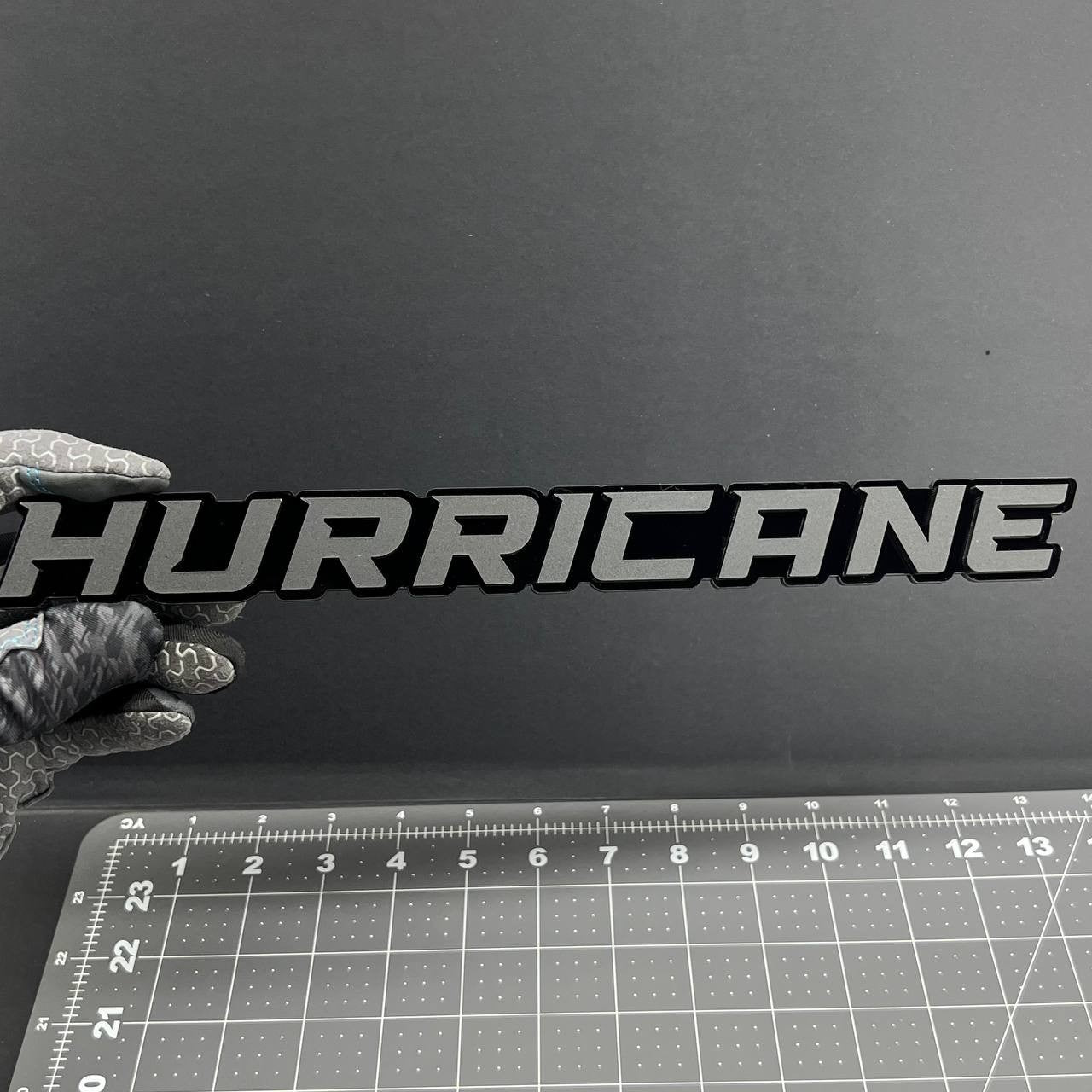1PC HURRICANE 3D Multicolor Acrylic Emblem Badge for Car SUV or Truck