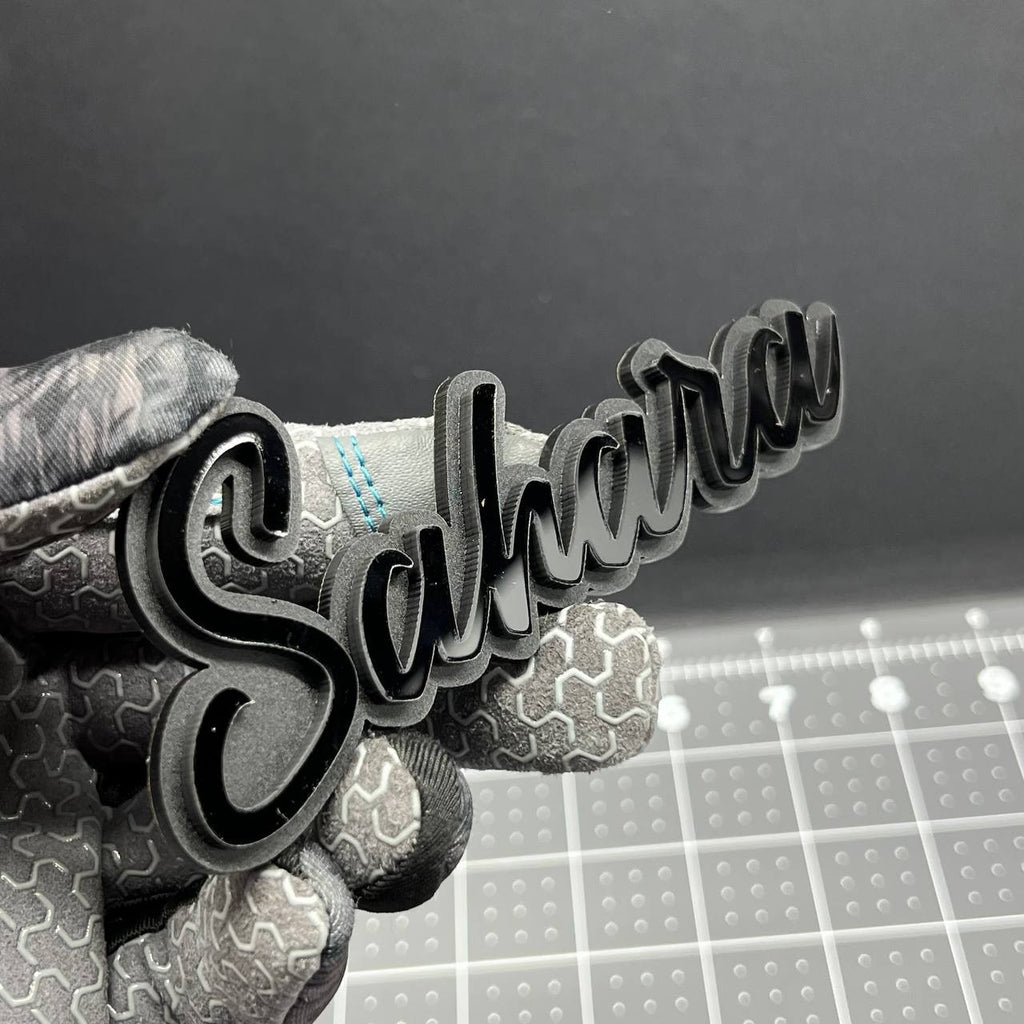 1PC SAHARA Emblem – 3D Acrylic Multicolor Fender or Tailgate Car Badge Decal