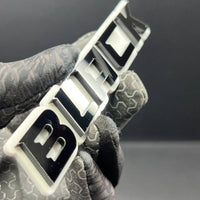 1PCS BLACK Emblem – Durable 3D Multicolor Acrylic Car & SUV Fender Badge