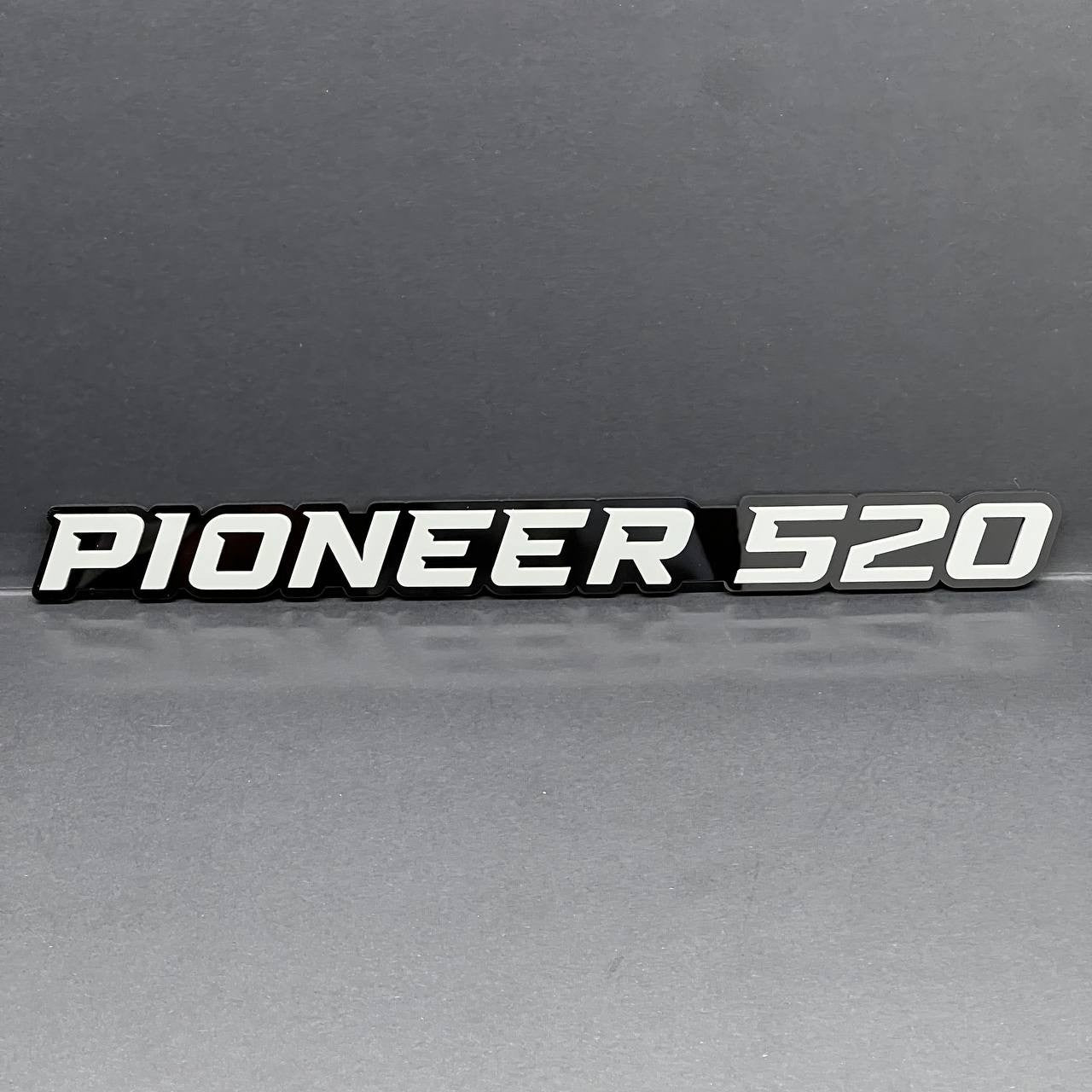 1PC PIONEER 520 Emblem –  3D Acrylic Fender or Tailgate Badge for Car