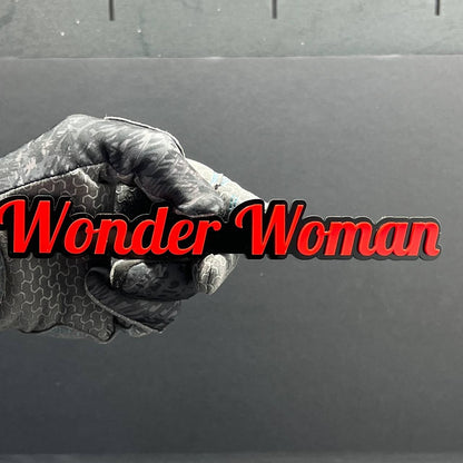 Wonder Woman 3D Emblem – Custom Acrylic Car, Truck & SUV Badge 1pcs