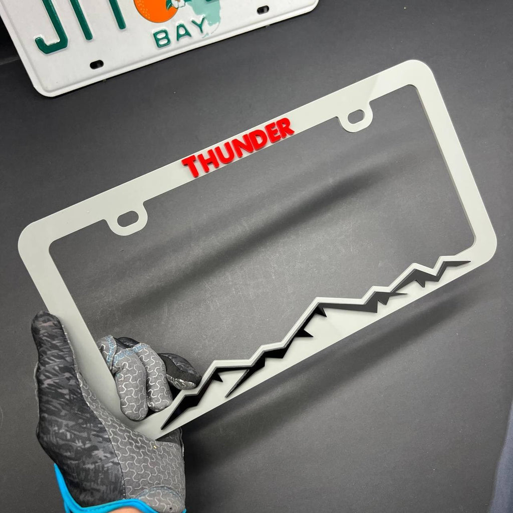 THUNDER License Plate Frame Cover – Car Tag Frame for Truck SUV Car