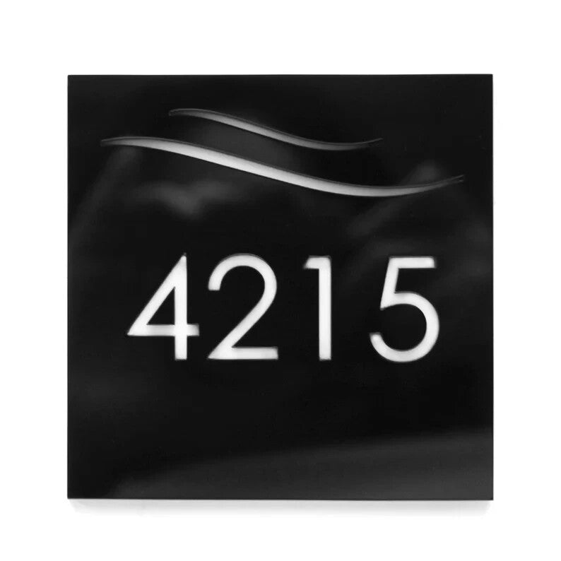 Personalised Address Plaques House Door Number Signs House Number Plaques Matt