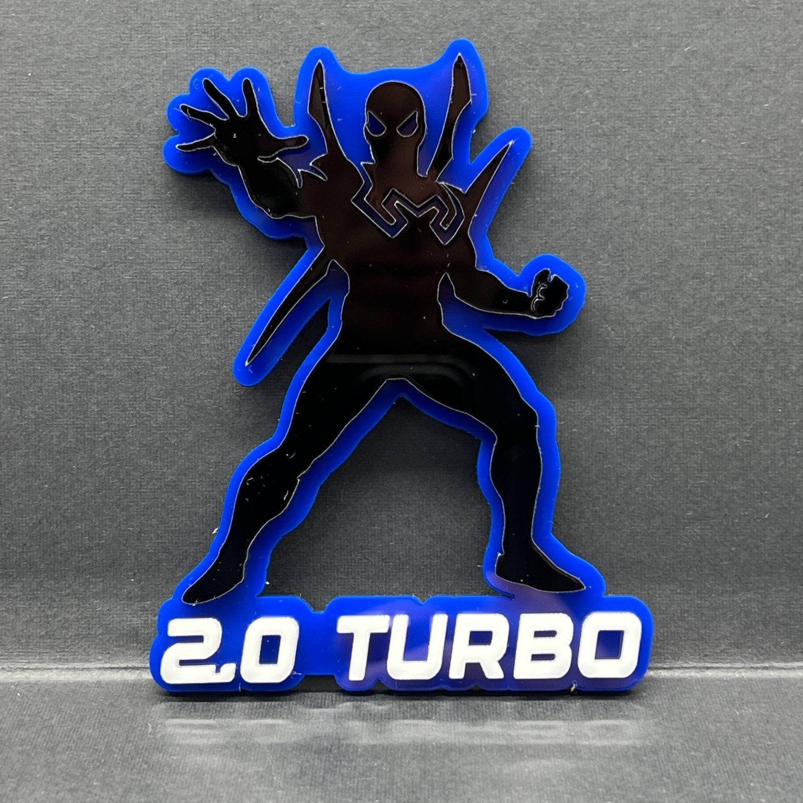 1PC Spider-Man Emblem – Custom 3D Multicolor Acrylic Car & SUV Badge