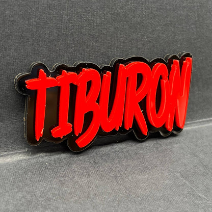 1PC TIBURON 3D Emblem – Custom Fender or Tailgate Badge for Car, Hyundai