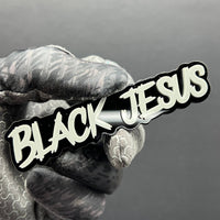 1pc BLACK JESUS Multicolor 3D Acrylic Emblem – Custom Car & Truck Exterior Badge