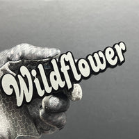 1PC WILDFLOWER Emblem – Custom 3D Multicolor Acrylic Car Exterior Badge