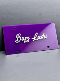 Custom License plate Car Tag Personalized Acrylic 12x6 License Plate car truck