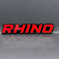 1PC Rhino Emblem – 3D Multicolor Acrylic Car & Truck Fender Badge Decal