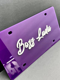 Custom License plate Car Tag Personalized Acrylic 12x6 License Plate car truck