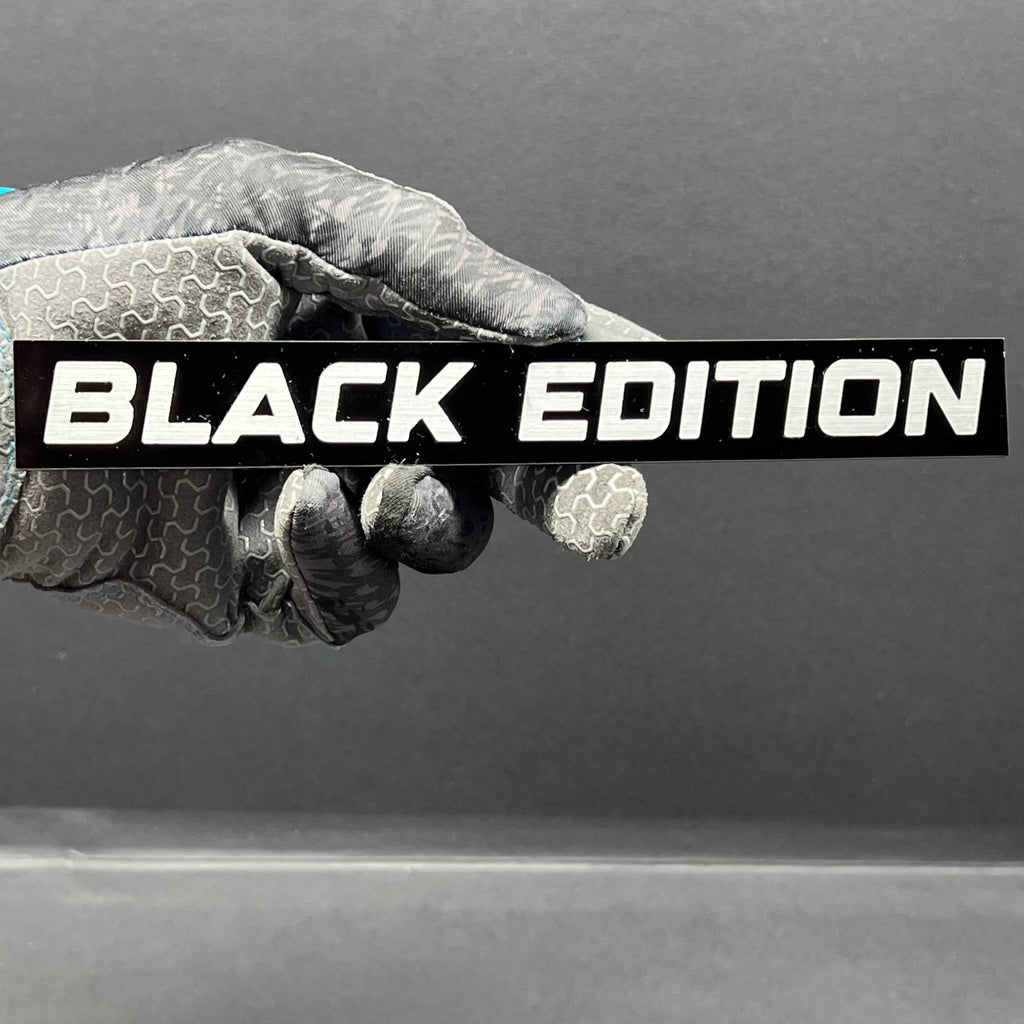 1PC Black Edition Emblem – Custom 3D Acrylic Multicolor Car & Fender Badge
