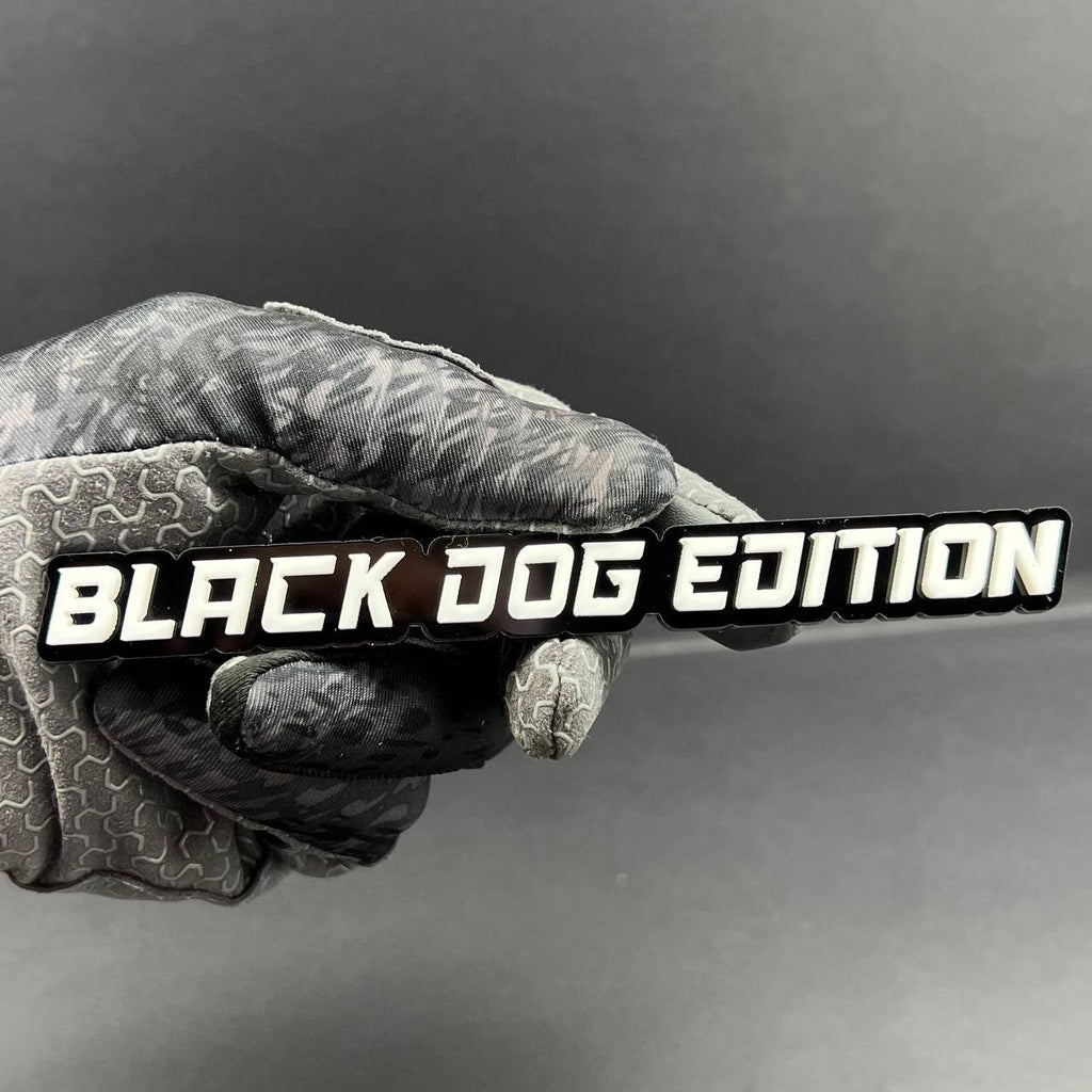 1PC BLACK DOG EDITION Emblem Multicolor Custom Badge Sticker for Car SUV TRUCK