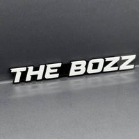 1PC THE BOZZ Badge – Custom 3D Multicolor Acrylic Car Fender & Tailgate Sticker