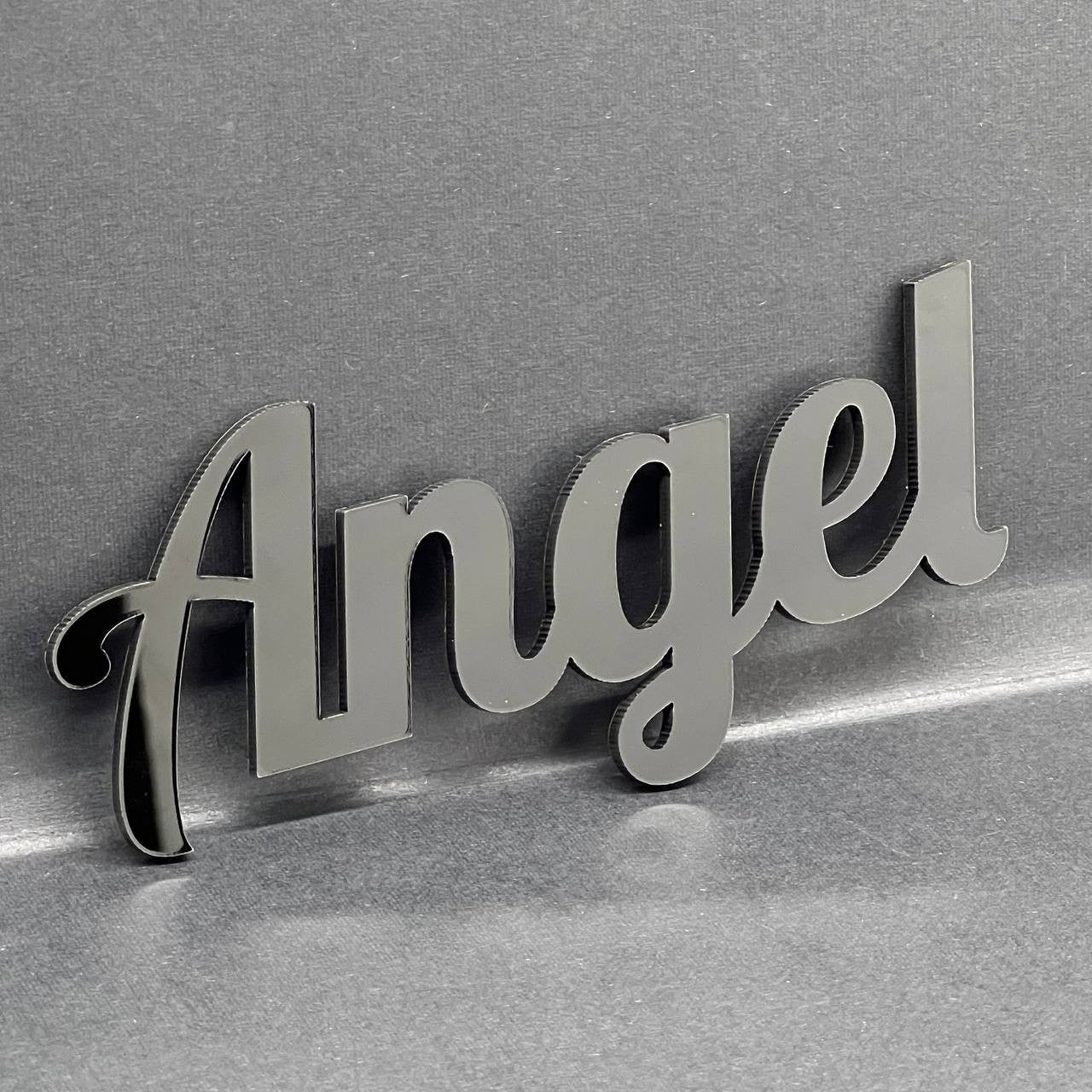 1PC Angel Emblem – 3D Multicolor Acrylic Car Badge Decal for Truck SUV Auto