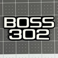 1PC BOSS 302 Emblem – Custom 3D Acrylic Multicolor Car Fender Sticker