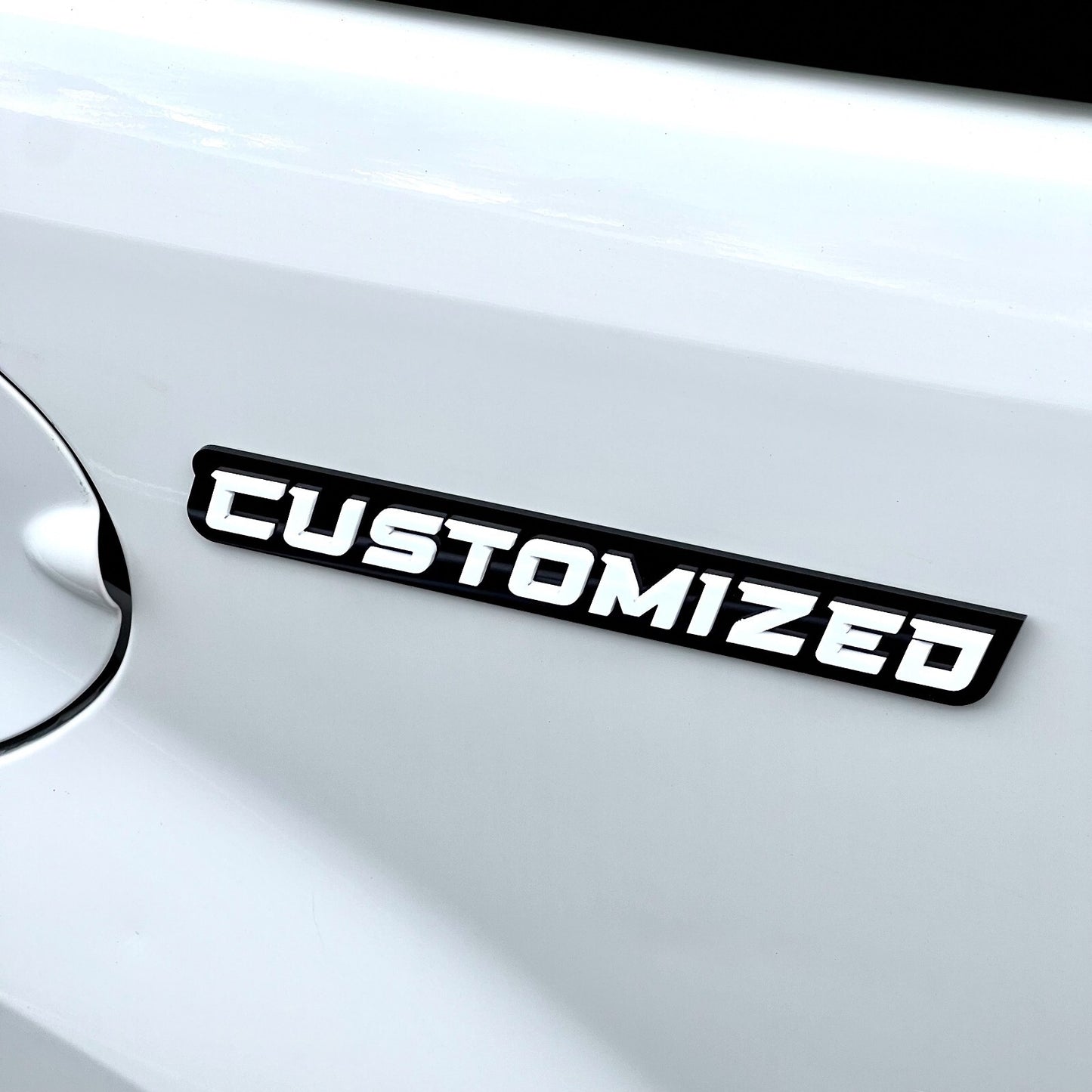 Custom Car Emblem Badge MULTI COLOR Customized Text Names
