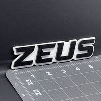 1PC ZEUS 3D Acrylic Emblem – Multicolor Car Badge Decal for Trucks, SUVs, Cars