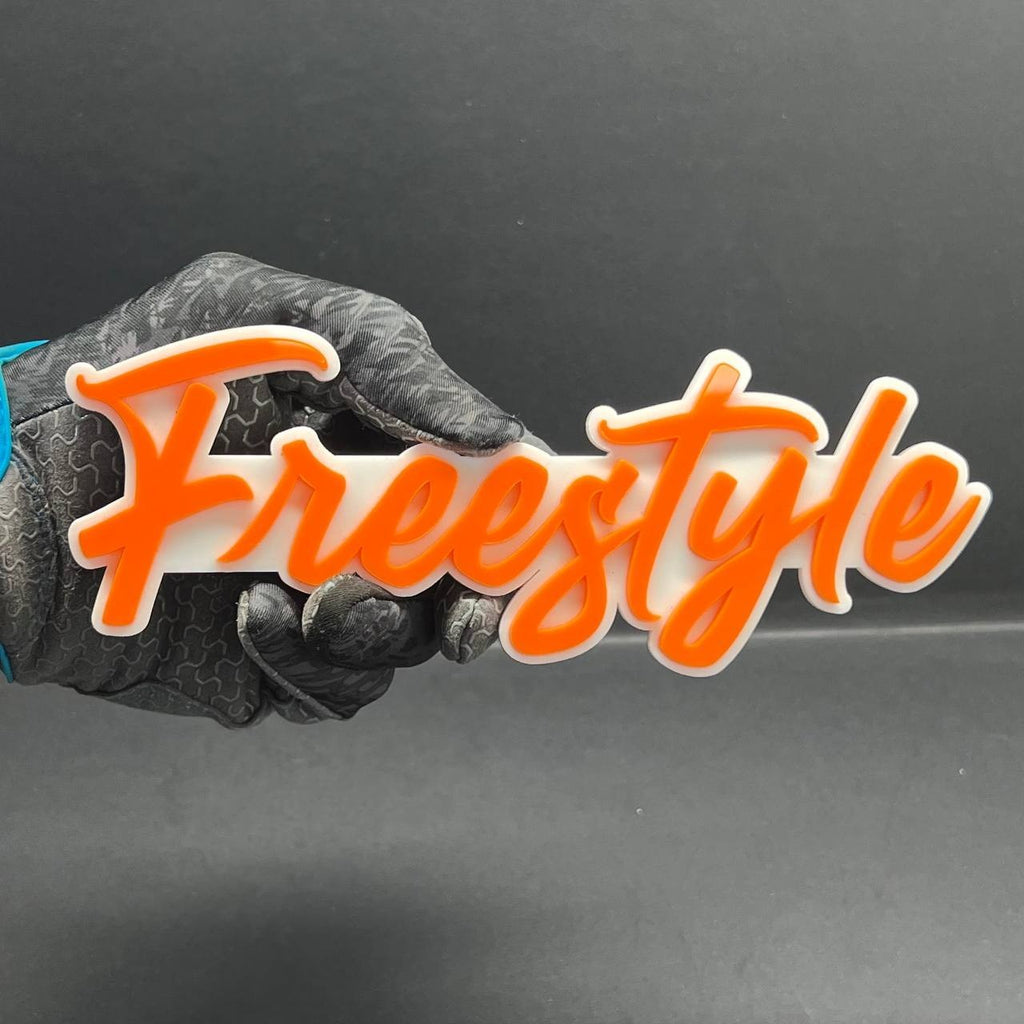 1PC FREESTYLE Logo Emblem – Multicolor 3D Acrylic Car & SUV Decal