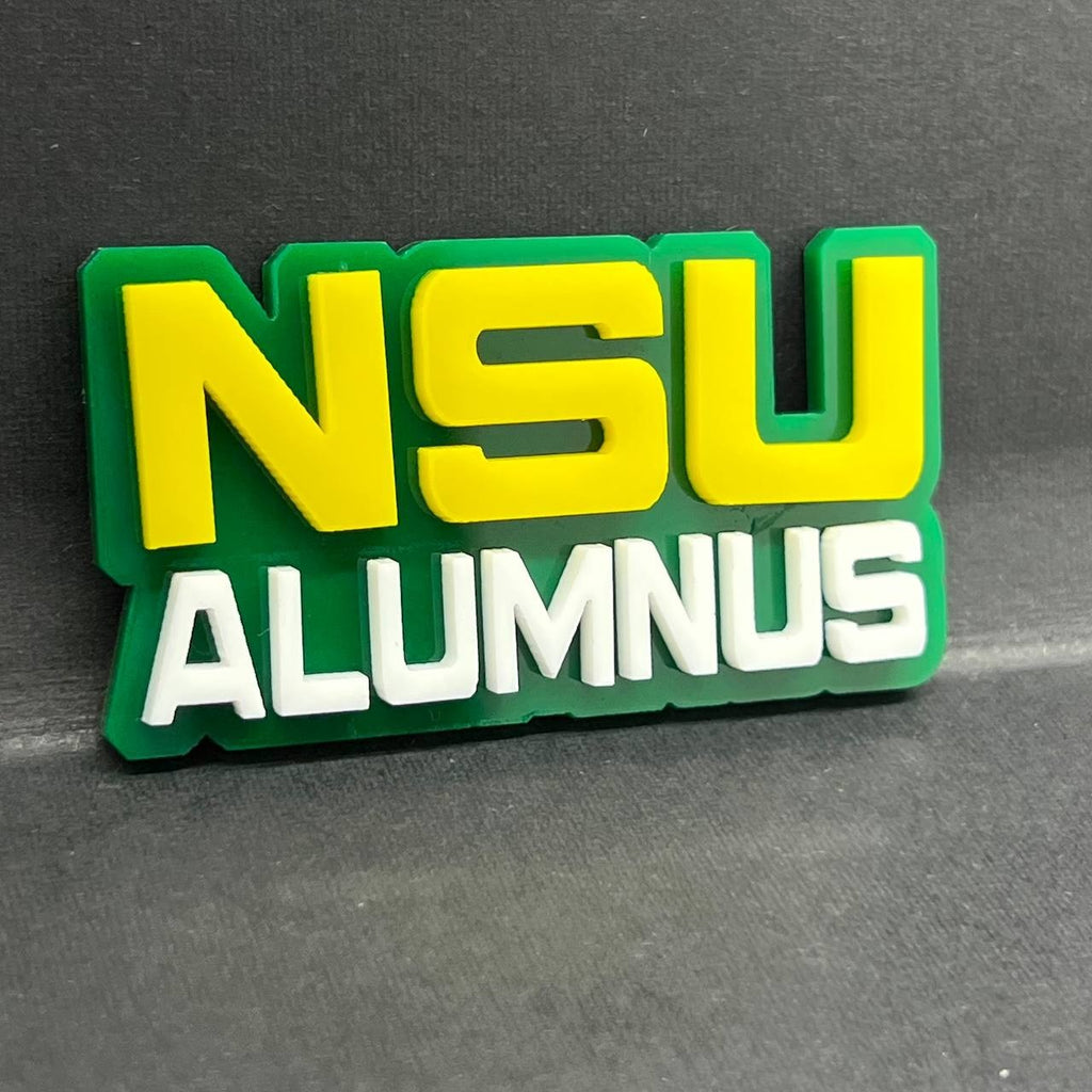 1PC NSU ALUMNUS 3D Acrylic Emblem Badge for Car SUV or Truck – Fender/Tailgate
