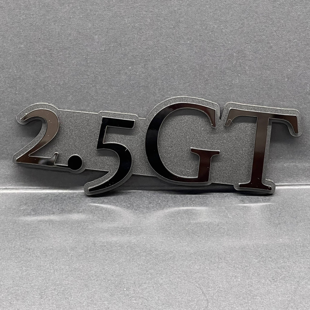 1PCS 2.5 GT Emblem – Custom 3D Multicolor Acrylic Car Exterior Badge