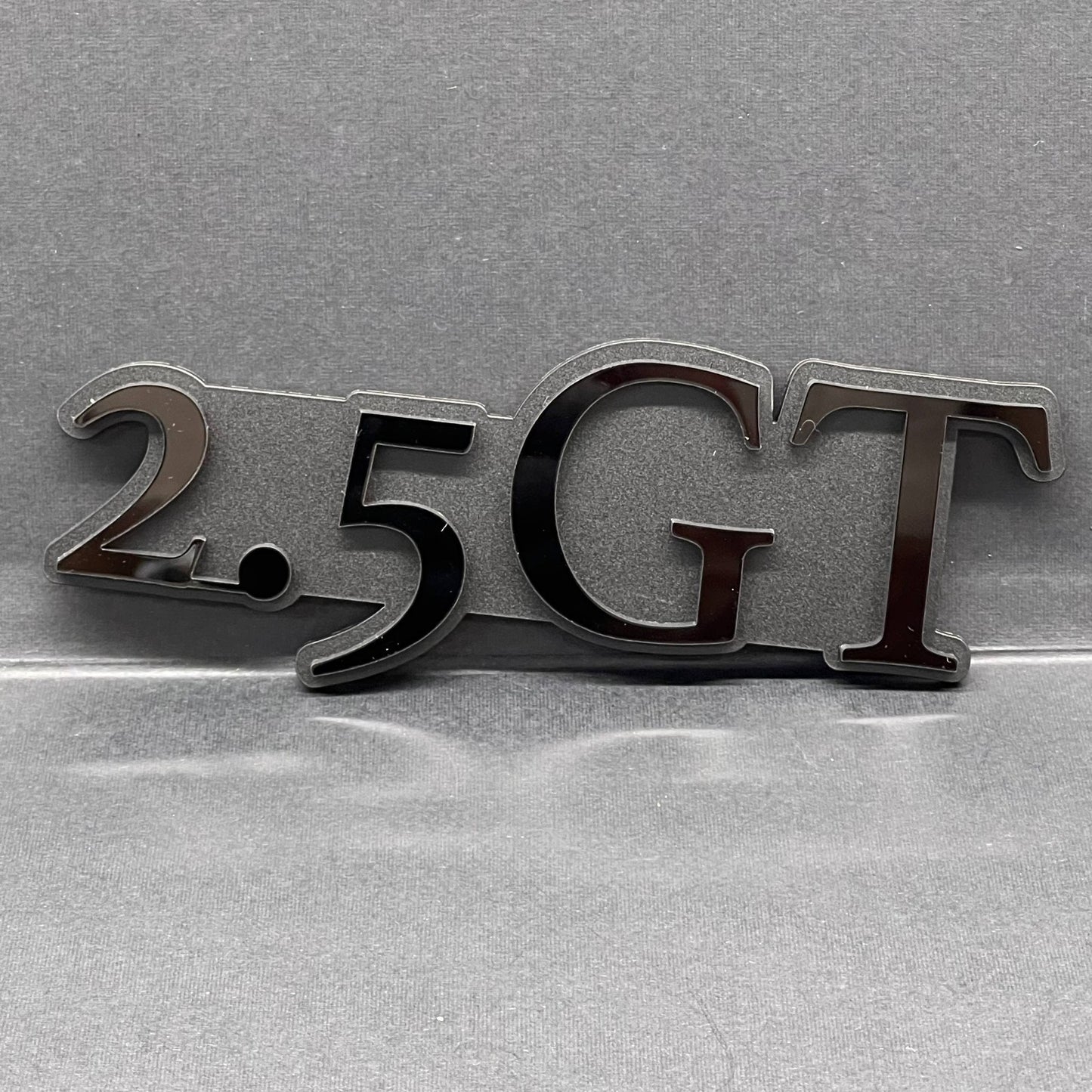 1PCS 2.5 GT Emblem – Custom 3D Multicolor Acrylic Car Exterior Badge