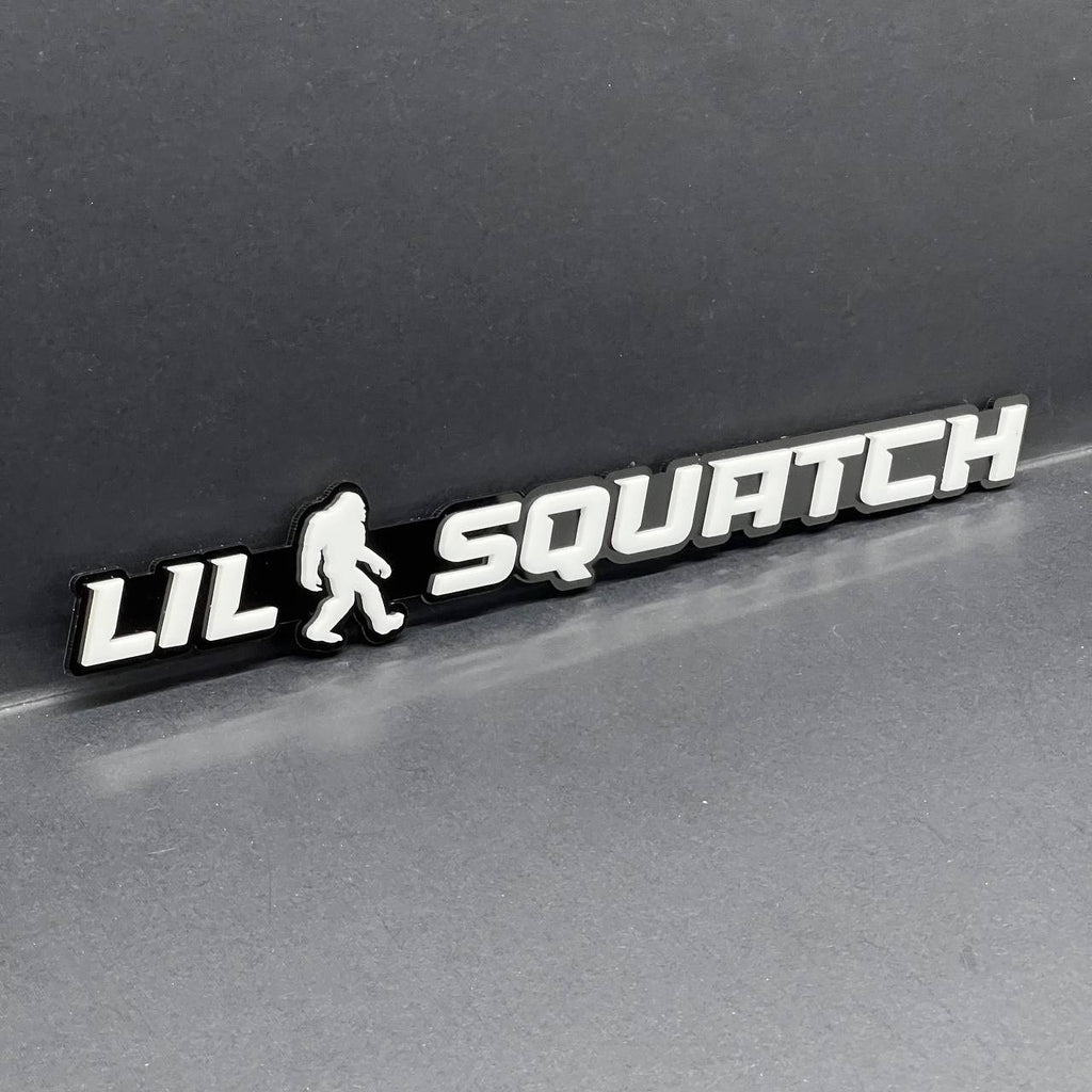 1pc LIL SQUATCH 3D Emblem – Custom Multicolor Acrylic Badge for Car, Truck & SUV