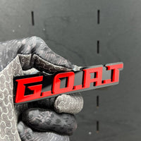1PC GOAT Badge – 3D Multicolor Acrylic Tailgate & Fender Emblem for Cars