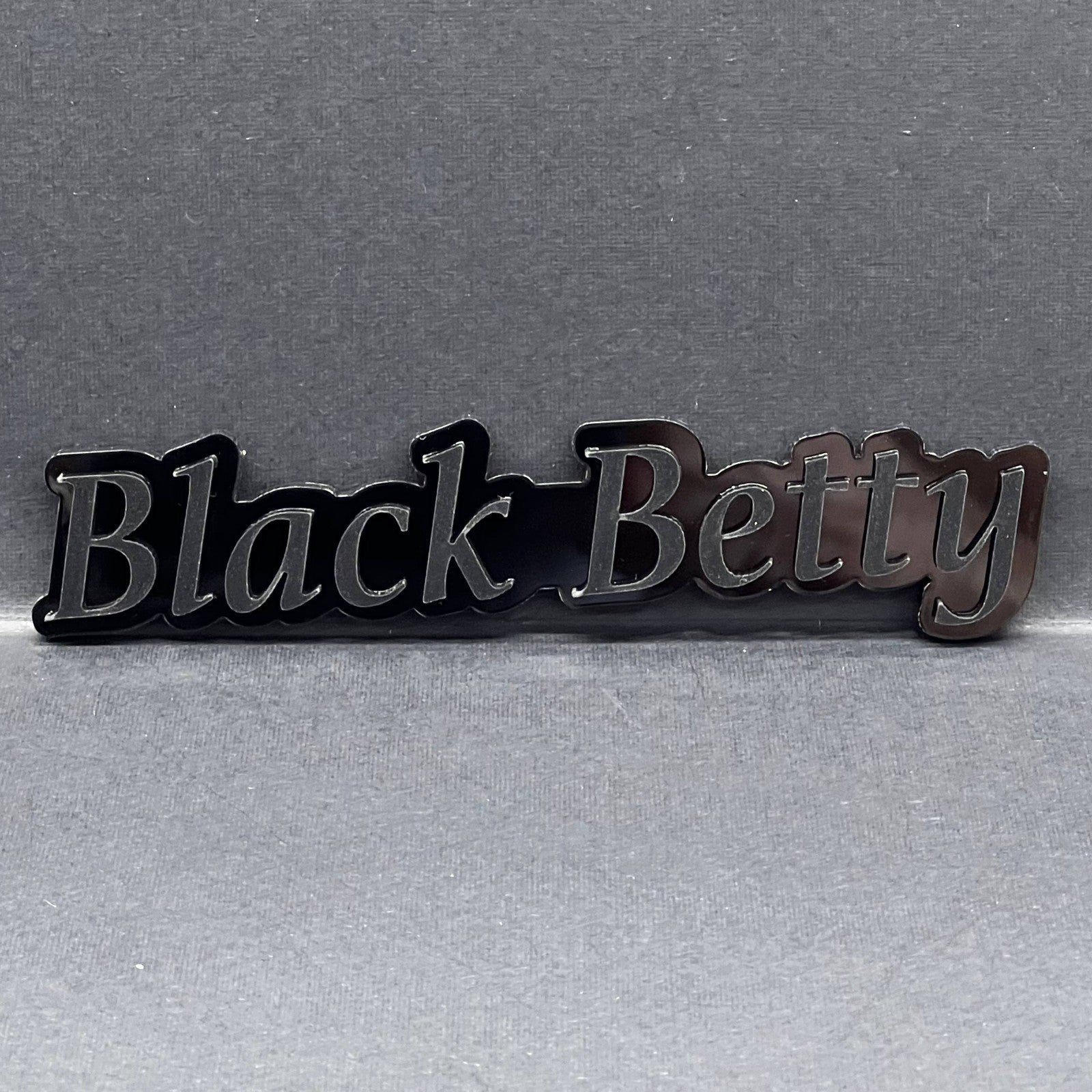 1pc Black Betty Multicolor 3D Car Emblem – Easy Install Fender & Trunk Decal