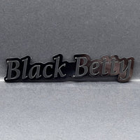 1pc Black Betty Multicolor 3D Car Emblem – Easy Install Fender & Trunk Decal