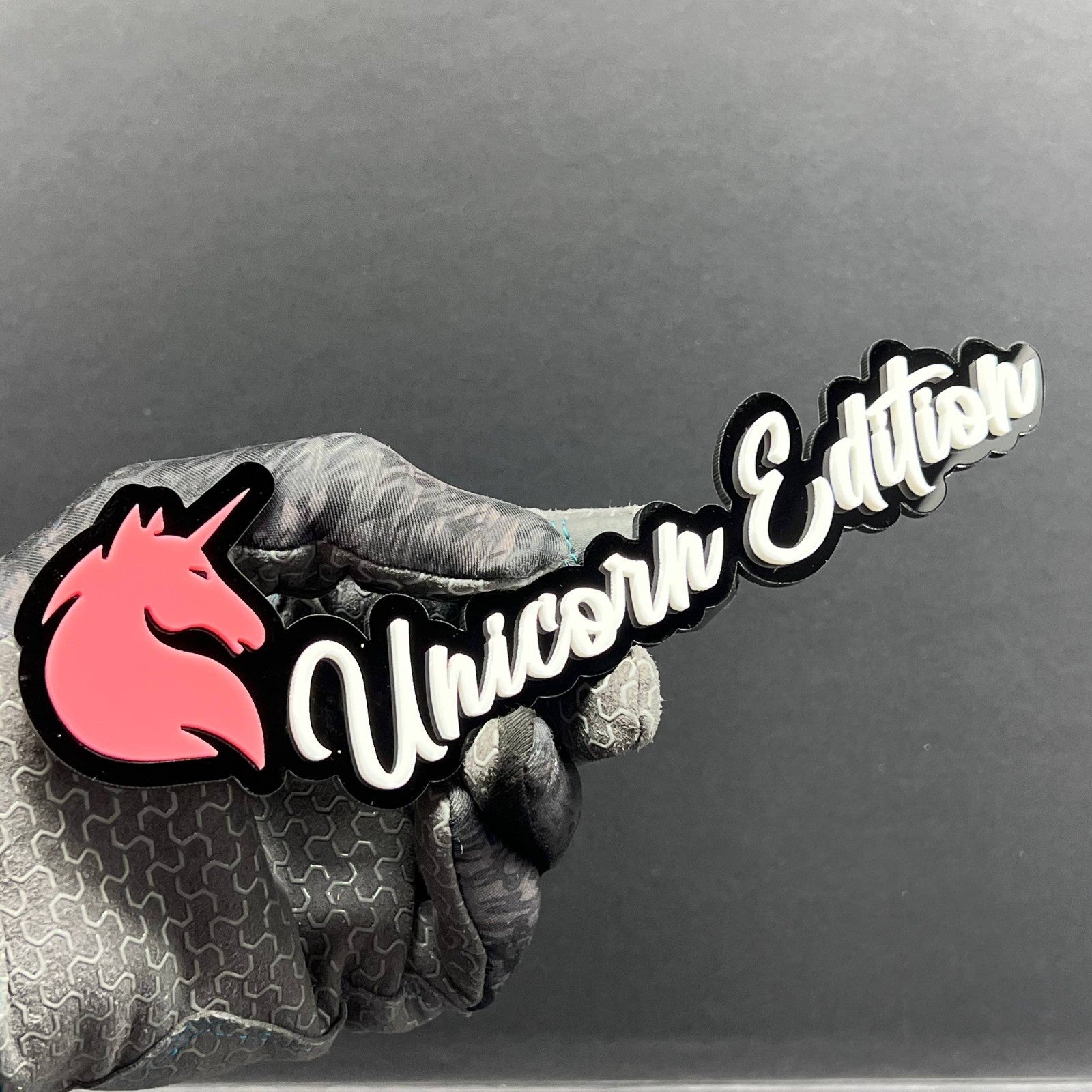 1pc Unicorn Edition Multicolor Emblem 3D Acrylic Car, SUV & Truck Badge Sticker