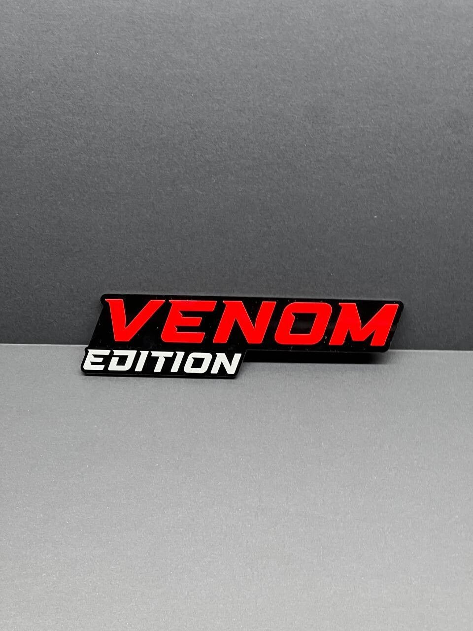 1PCS Red Venom Edition Emblem Car Badges Badass 3D Sticker Decal Multicolor