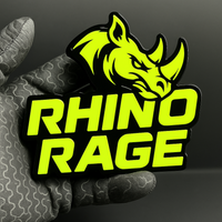 1PC RHINO RAGE 3D Emblem Custom Badge Sticker for Car SUV TRUCK