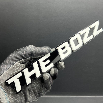 1PC THE BOZZ Badge – Custom 3D Multicolor Acrylic Car Fender & Tailgate Sticker