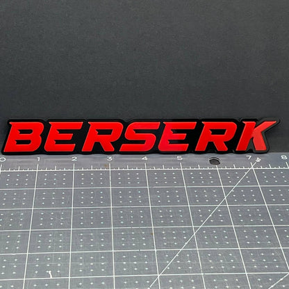 1pc BERSERK 3D Emblem Badge – Multicolor Acrylic Car Decal for Fender & Tailgate