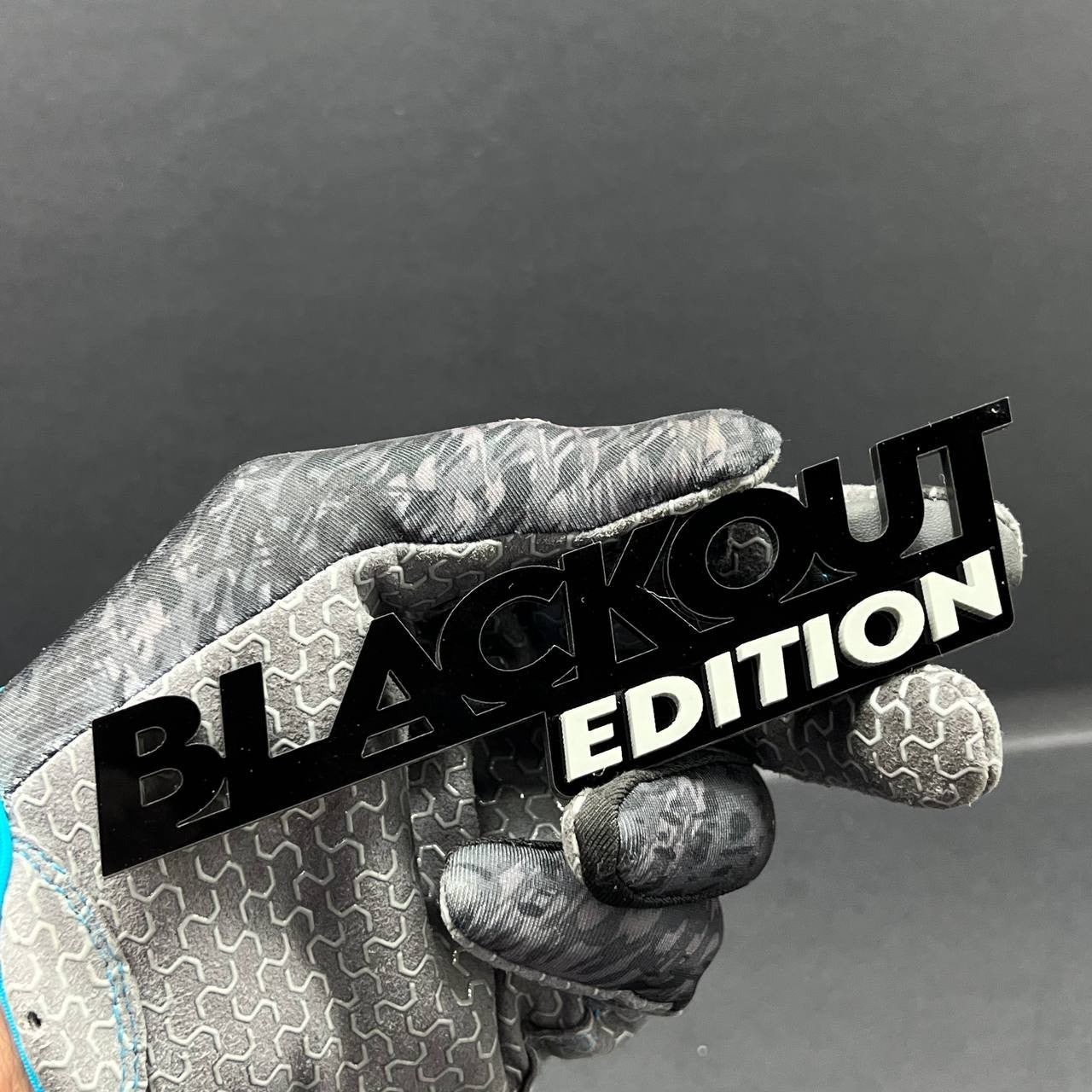 1x BLACKOUT Black Edition Emblem 3D Multicolor Badge 3D Sticker Decal Multicolor