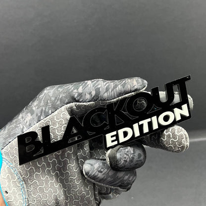 1x BLACKOUT Black Edition Emblem 3D Multicolor Badge 3D Sticker Decal Multicolor