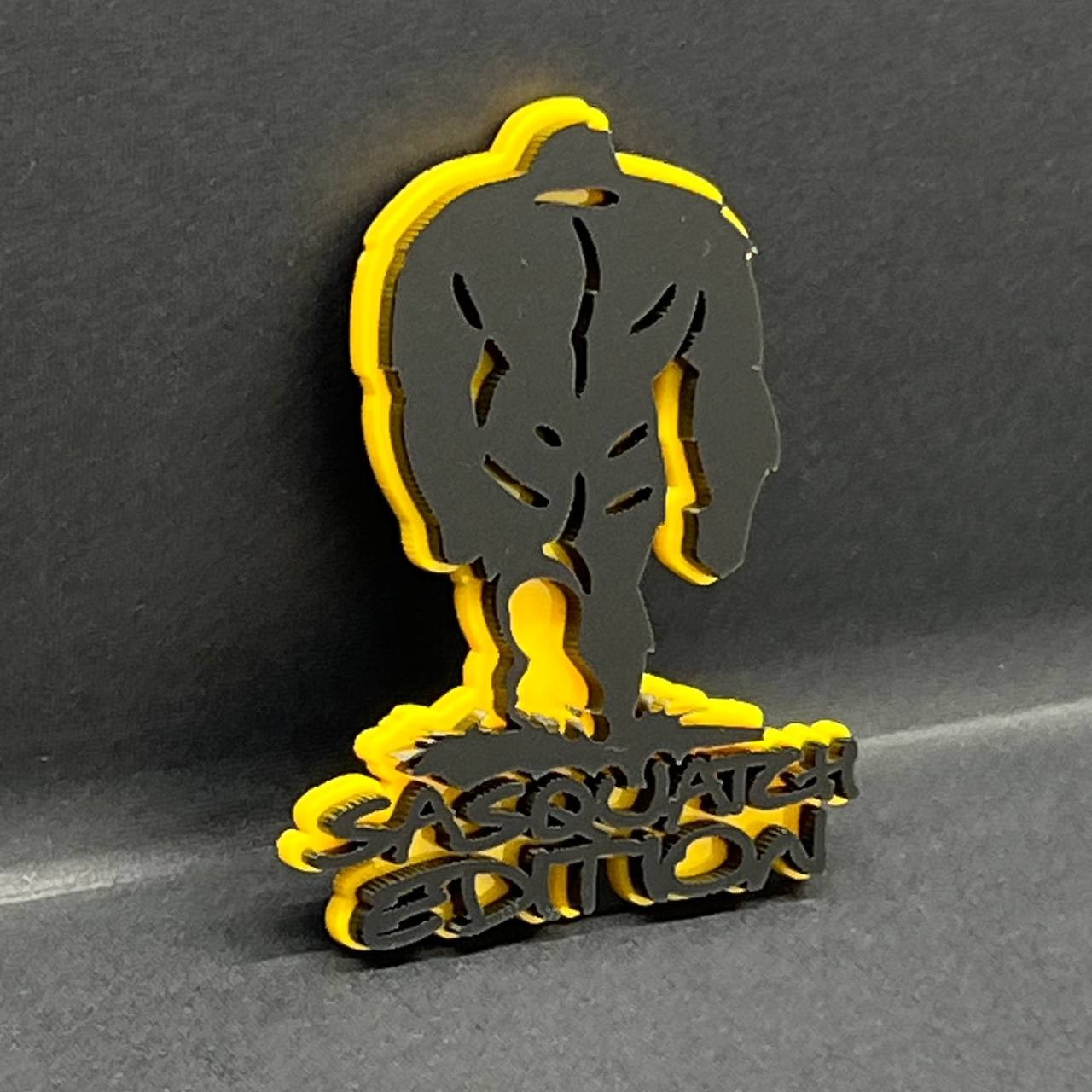 1pcs Sasquatch Edition Emblem – 3D Acrylic Badge Decal for Truck SUV Off-Road