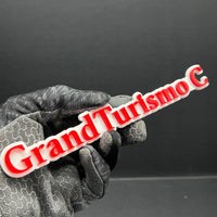 1PC Grand Turismo C Logo Emblem – 3D Multicolor Acrylic Car Fender Trunk Badge