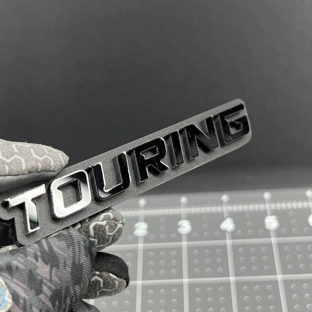 1PC TOURING Emblem – 3D Acrylic Tailgate Badge Decal for Car, Truck, SUV