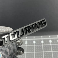 1PC TOURING Emblem – 3D Acrylic Tailgate Badge Decal for Car, Truck, SUV