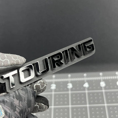 1PC TOURING Emblem – 3D Acrylic Tailgate Badge Decal for Car, Truck, SUV