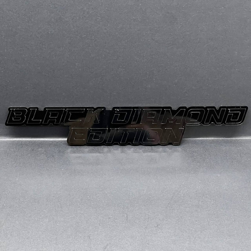 1PCS BLACK DIAMOND Edition Emblem – 3D Multicolor Acrylic Car, Truck & SUV Badge