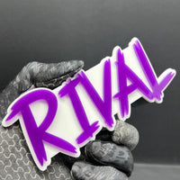 1PCS RIVAL Emblem – Custom 3D Multicolor Badge for Car, Truck & SUV