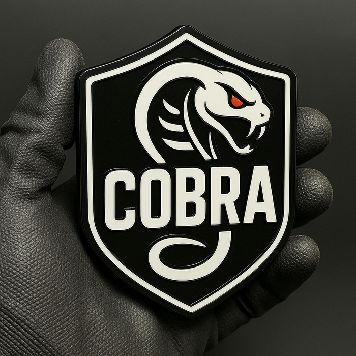 1pcs COBRA Emblem Badge – Custom 3D Multicolor Acrylic Fender Tailgate Decal