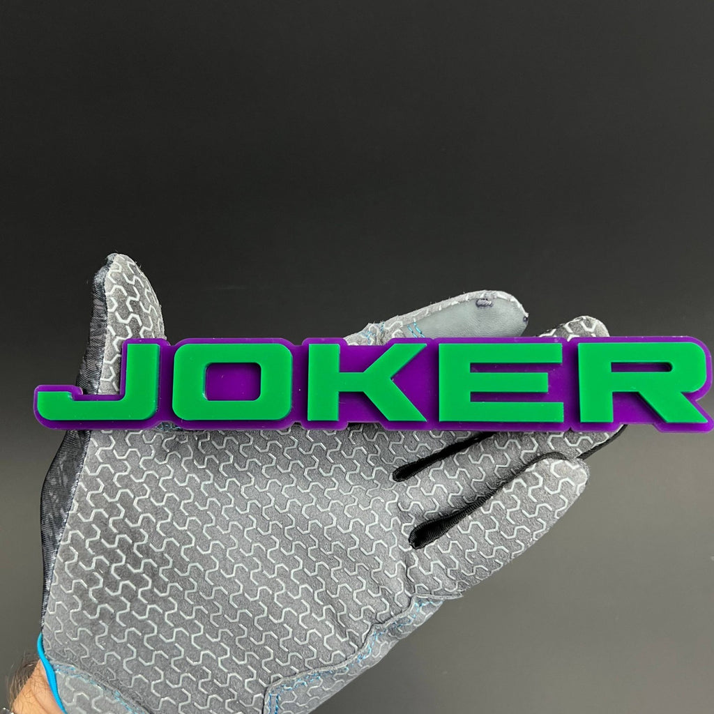 1PCS JOKER Emblem Badge – 3D Acrylic Car Truck Fender Tailgate Trunk Decal