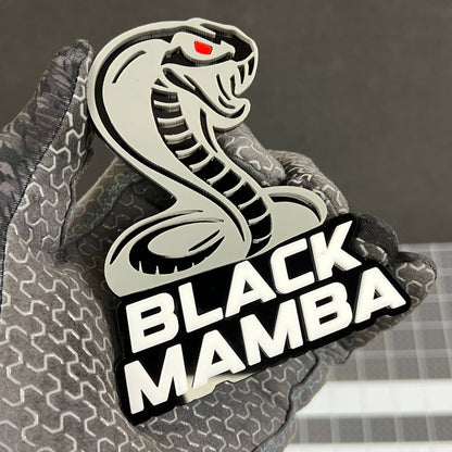 1PC BLACK MAMBA Emblem – Durable 3D Acrylic Multicolor Car & Truck Badge