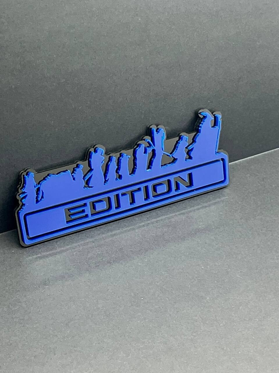 1PC LOTR Blue Edition Emblem Car Badges Badass 3D Sticker LOTR  Decal Multicolor