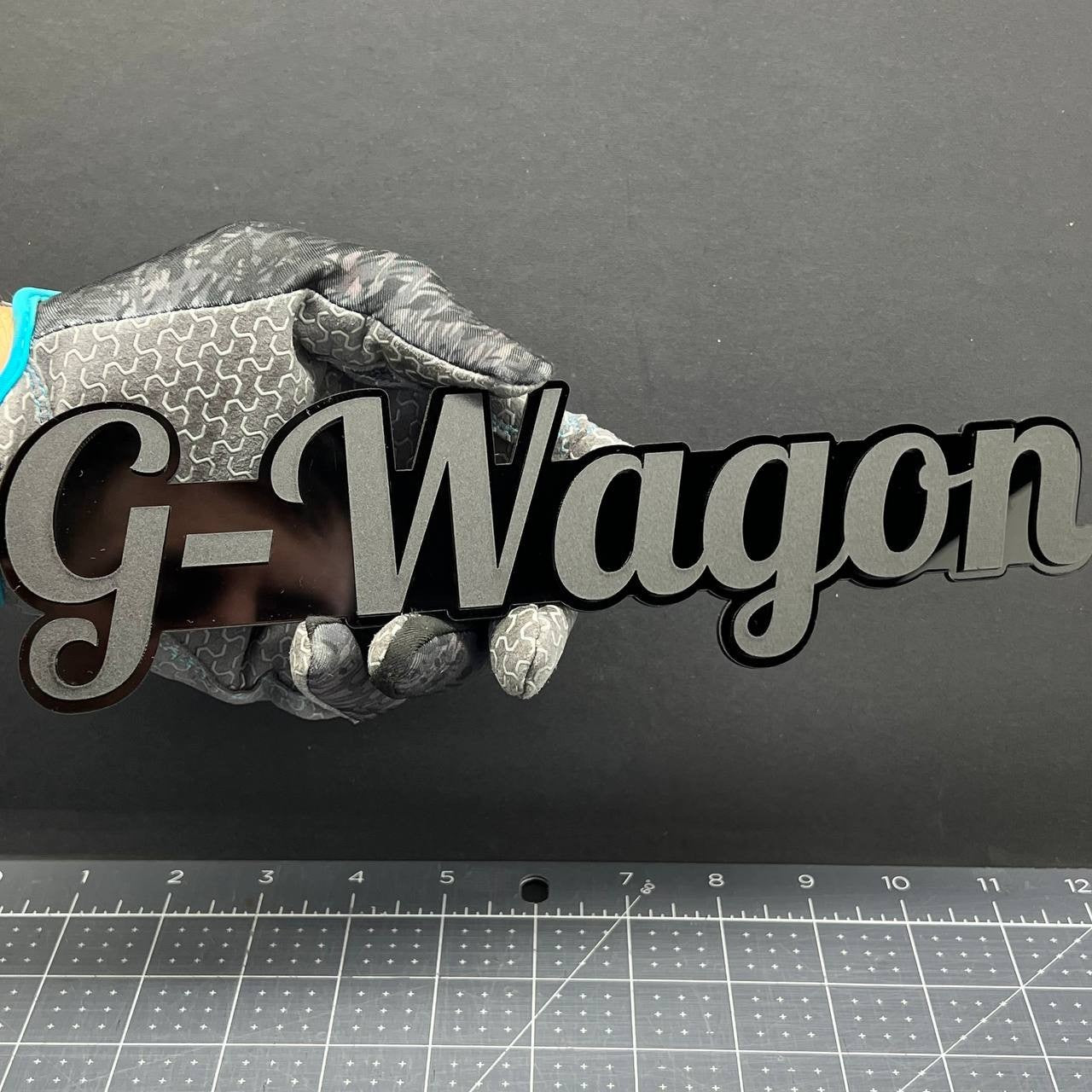 1X G-Wagon Black Emblem 3D Mercedes G-Class Badge for Rear, Fender, or Tailgate